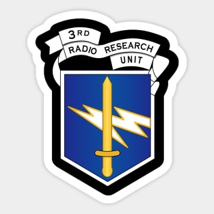 3rd Radio Research Unit Mobile Det  w VN SVC - Blue wo Txt Sticker